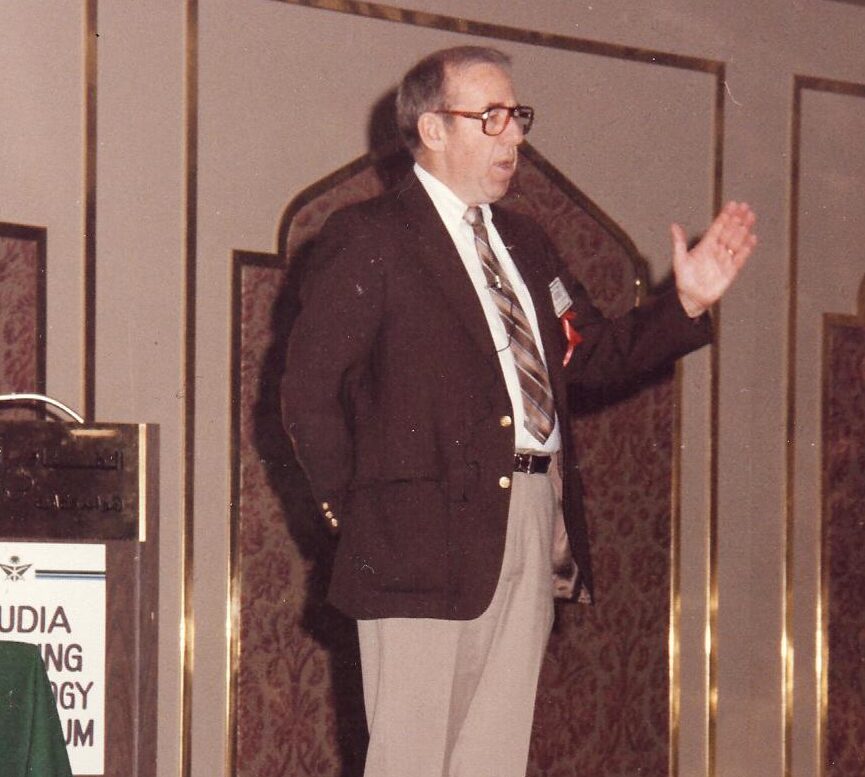 Don Kirkpatrick speaking at an event