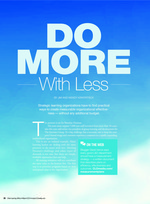 Do More With Less article in CLO Magazine
