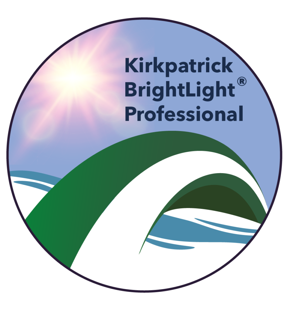What our credentials mean - Kirkpatrick BrightLight Professional badge